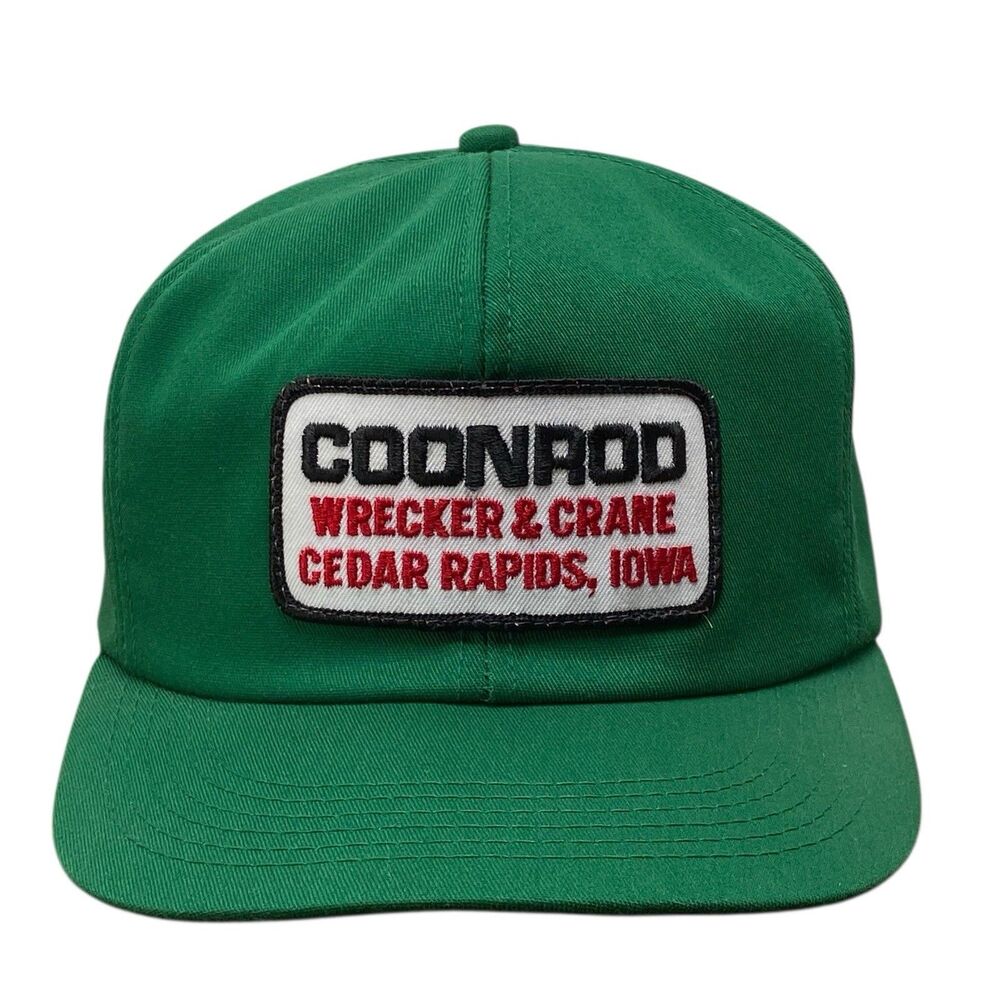 Vintage K-Products Coonrod Wrecker & Crane Cedar‎ Rapids, Iowa Snapback Hat